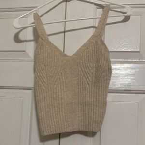 Auden Tan Ribbed Camisole Sleeveless
